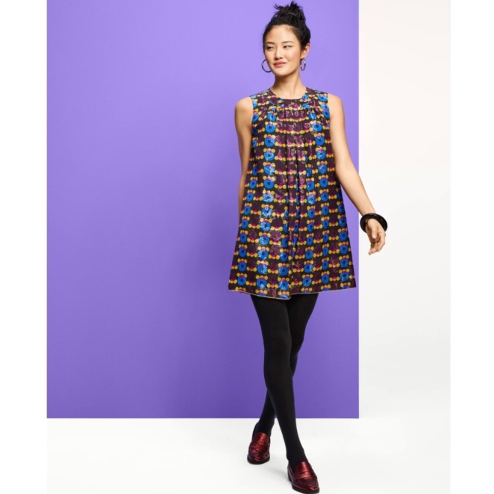 Anna Sui for Target Metallic Circles Shift Dress - Picture 1 of 10